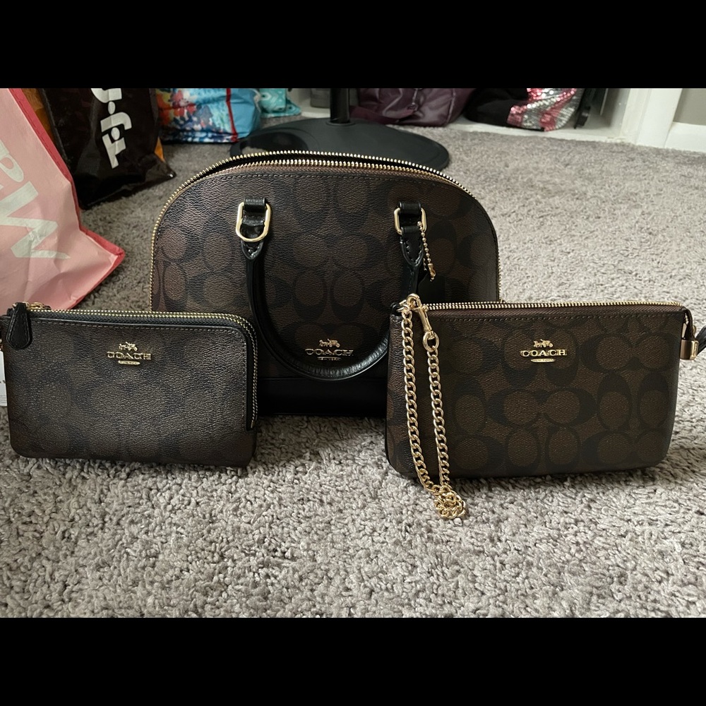 Small Coach bag and 2 wallets